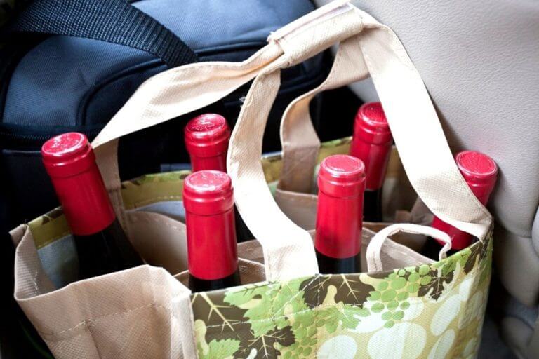 Wine Cooler Tote Bags